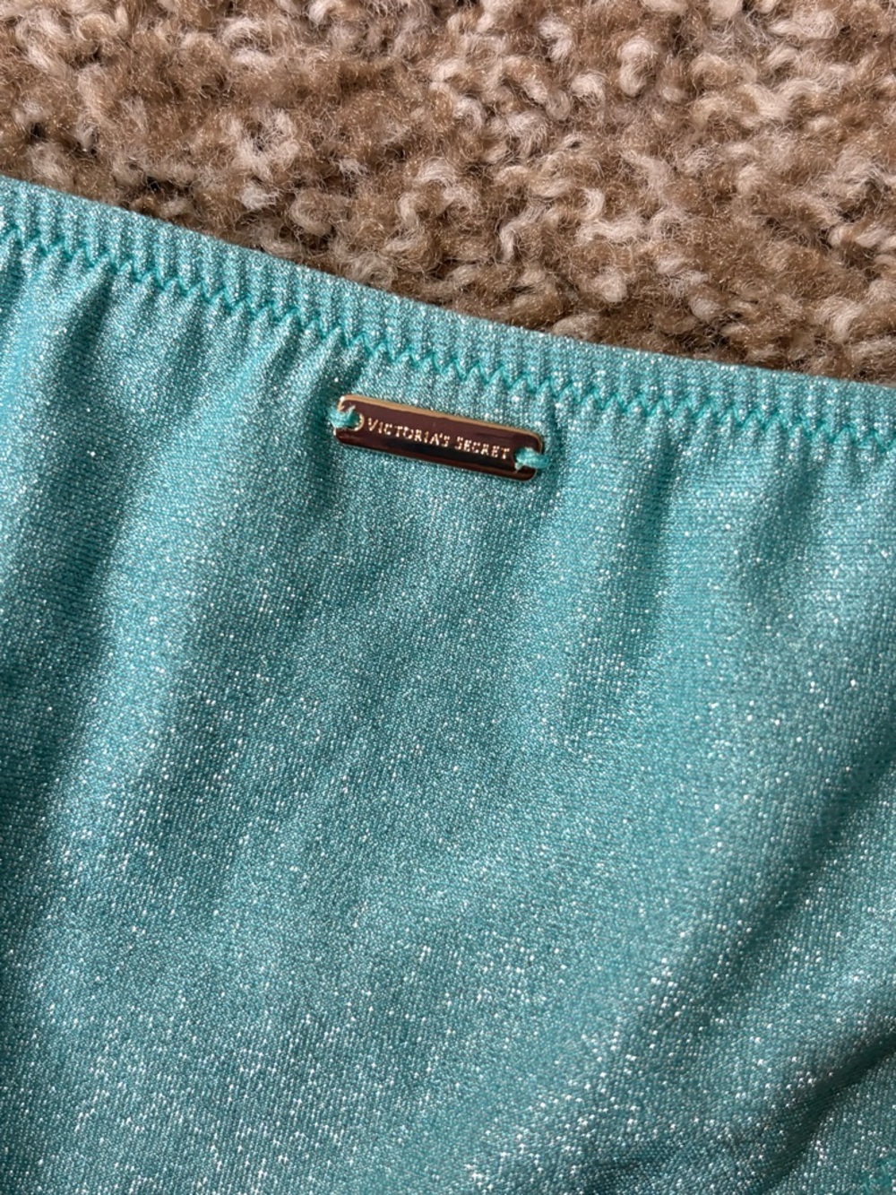 Victoria's Secret Shimmery Aqua Bikini Set - Picture 5 of 5